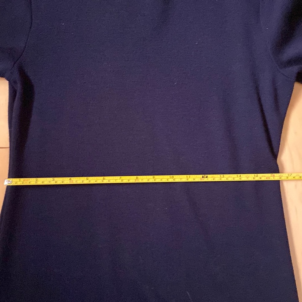 Navy Merino Wool Dress - Picture 6 of 9